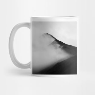 Black and White Misty Mountain Range Mug